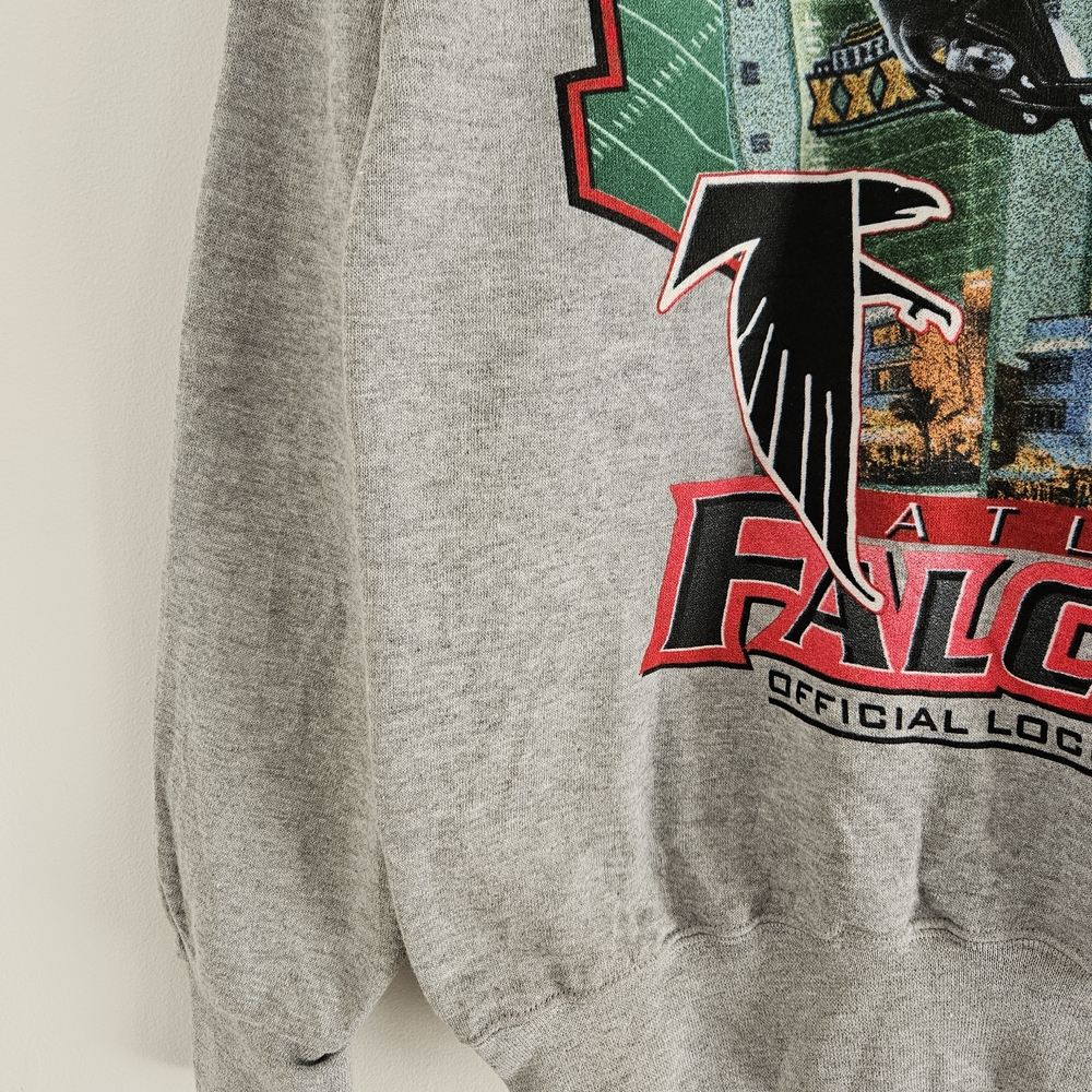 NWT Vintage Starter Atlanta Falcons 1998 NFC Champions Crewneck Made in USA - Picture 6 of 11